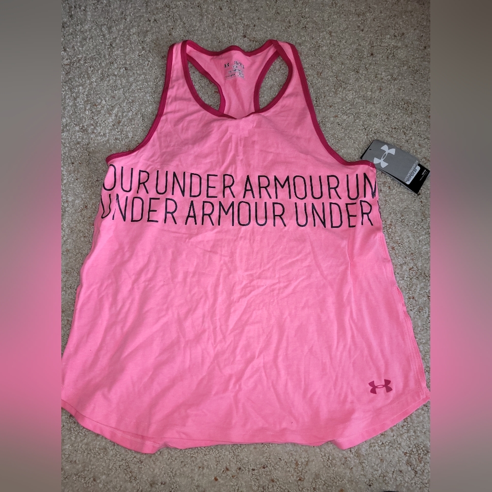 Youth girl's XLG Under Armour loose tank top, NEW with tags